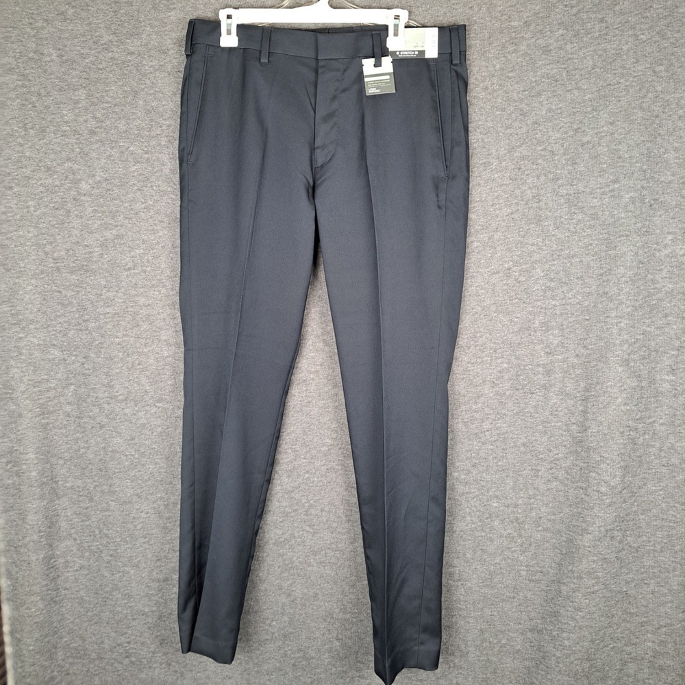 Louis Raphael Pants Mens 34x32‎ Black Pleated Comfort Stretch NWT